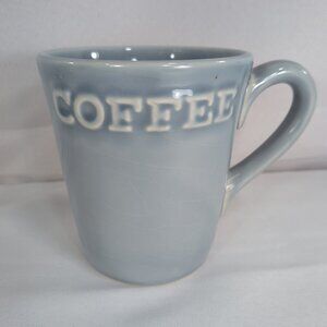 Primagera Coffee Mug Cup Light Blue Raised COFFEE Mug Portugal 4.8" Safe